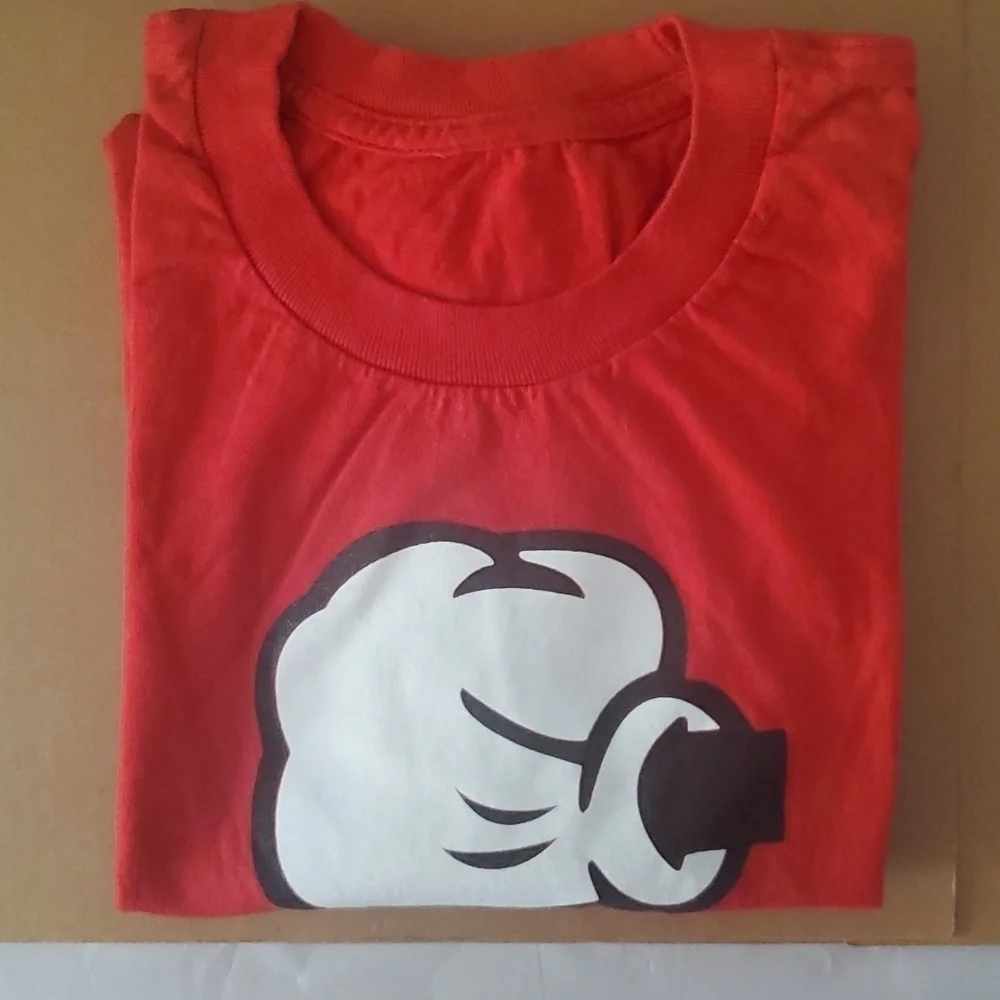 Disney Mickey Mouse Hands Rock, Paper, Scissors Red T-shirt. - Picture 6 of 6